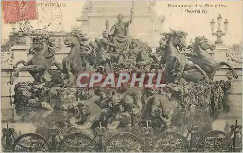 Cartes postales Bordeaux Monument des Girondins (Bas Relief)