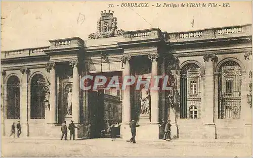 Ansichtskarte AK Bordeaux Le Portique de l'Hotel de Ville