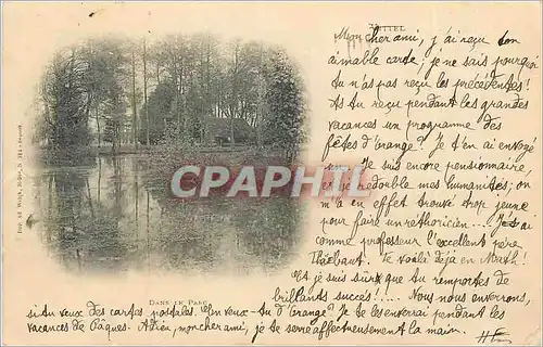 Cartes postales Meuse Dans le Parc Vittel (carte 1900)