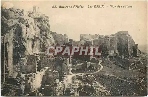 Ansichtskarte AK Environs d'Arles les Baux Vue des Ruines