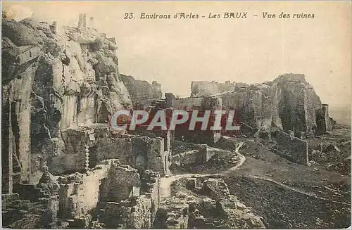 Cartes postales Environs d'Arles les Baux Vue des Ruines