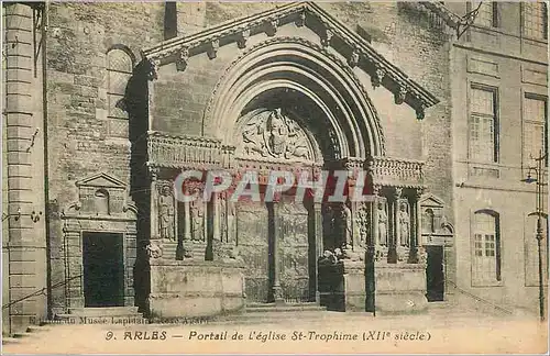 Ansichtskarte AK Arles Portail de l'Eglise St Trophime (XIIe Siecle)