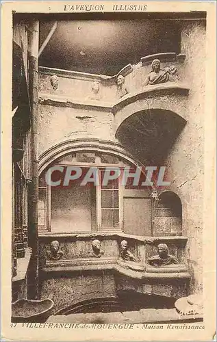 Cartes postales Villefranche de Rouergue L'Aveyron Illustre Maison Renaissance