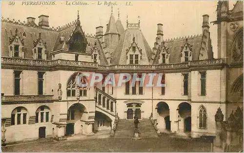 Ansichtskarte AK Pierrefonds Le Chateau Le Beffroi