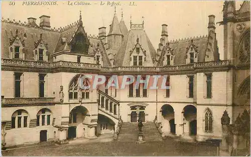 Cartes postales Pierrefonds Le Chateau Le Beffroi