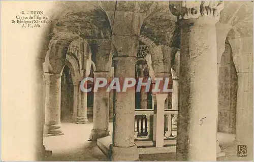 Cartes postales Dijon Crypte de l'Eglise St Benigne (XIe Siecle)