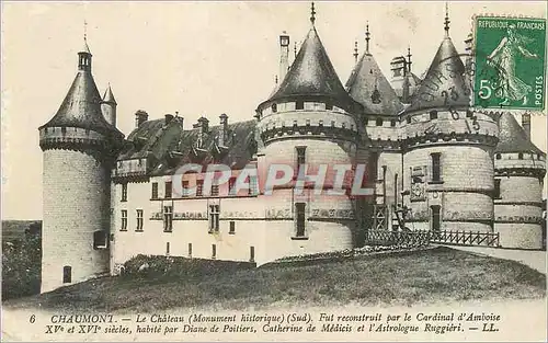 Ansichtskarte AK Chaumont Le Chateau (Monument Historique) Sud Fut Reconstruit par le Cardinal d'Amboise