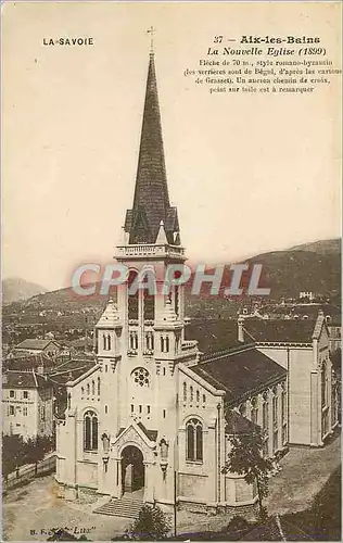 Ansichtskarte AK Aix les Bains La Savoie La Nouvelle Eglise (1899)