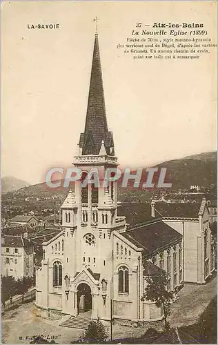 Cartes postales Aix les Bains La Savoie La Nouvelle Eglise (1899)