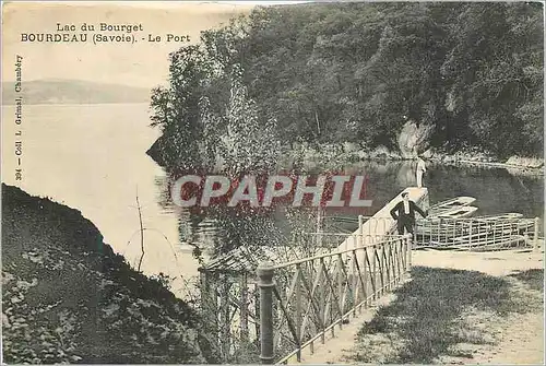 Ansichtskarte AK Bordeau (Savoie) Lac du Bourget Le Port