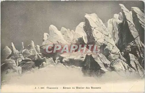 Cartes postales Chamonix Seracs au Glacier des Bossons
