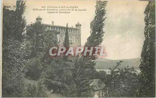 Cartes postales Environs d'Aix les Bains Chateau de Bordeau