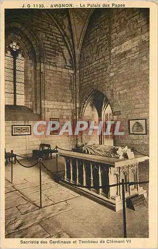 Cartes postales Avignon Le Palais des Papes Sacristie des Cardinaux et Tombeaux de Clement VI