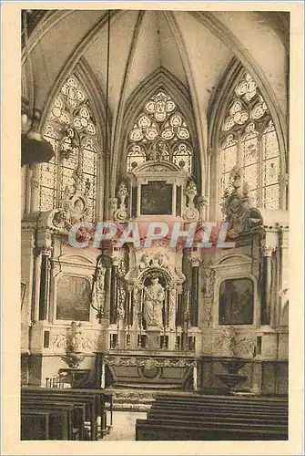 Cartes postales Ecole de Pont Levoy (L et Ch) Chapelle de N D des Blanches Retable du XVIIe Siecle