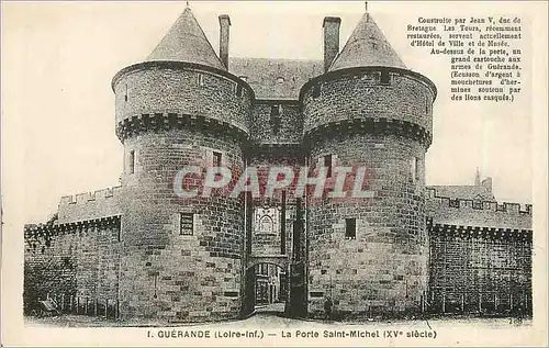 Ansichtskarte AK Guerande (Loire Inf) La Porte Saint Michel (XVe Siecle)