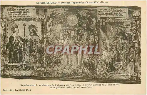 Cartes postales La Chaise Dieu Une Tapisseries d'Arras (XVe Siecle)