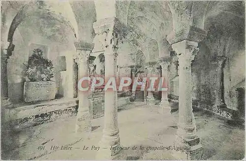 Cartes postales Hte Loire Le Puy Interieur de la Chapelle d'Aiguille