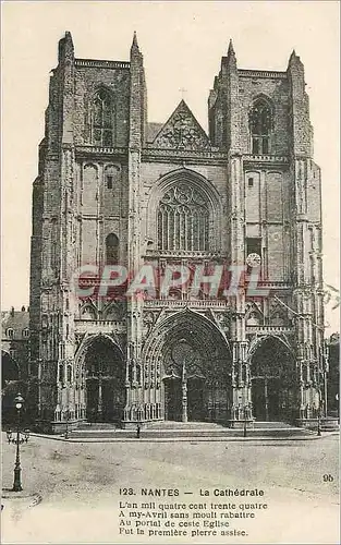 Cartes postales Nantes La Cathedrale