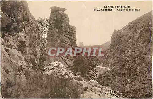 Ansichtskarte AK Crozant La Creuse Pittoresque Gorges de la Sedelle