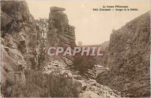 Cartes postales Crozant La Creuse Pittoresque Gorges de la Sedelle