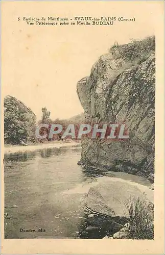 Cartes postales Environs de Montlucon Evaux les Bains (Creuse) Vue Pittoresque prise au Moulin Budeau