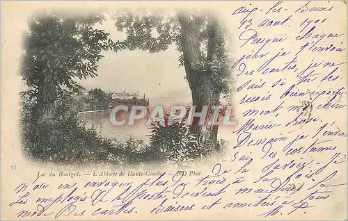 Cartes postales Lac du Bourget L'Abbaye de Haute Combe (carte 1900)