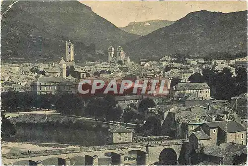 Cartes postales Millau (Aveyron) Vue Generale Autour Les Vignes et les Chalets