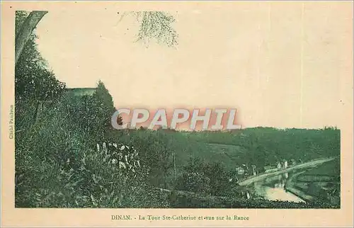 Cartes postales Dinan La Tour Ste Catherine et vue sur la Rance