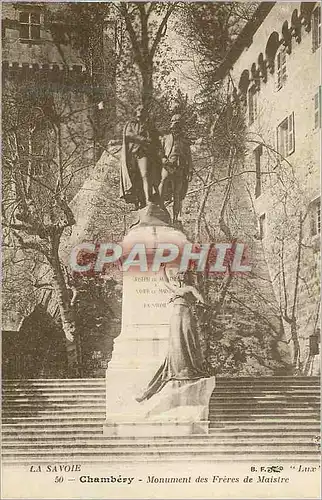 Cartes postales Chambery La Savoie Monument des Freres de Maistre