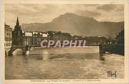 Cartes postales Grenoble Le Palais de Justice L'Isere et le Moucherotte
