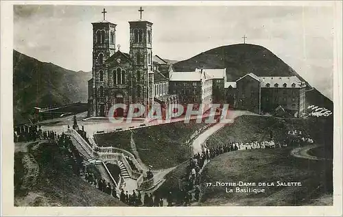 Moderne Karte Notre Dame de la Salette La Basilique