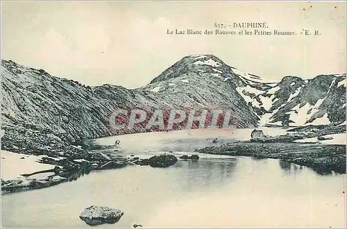 Cartes postales Dauphine Le Lac Blanc des Rousses et les Petites Rousses