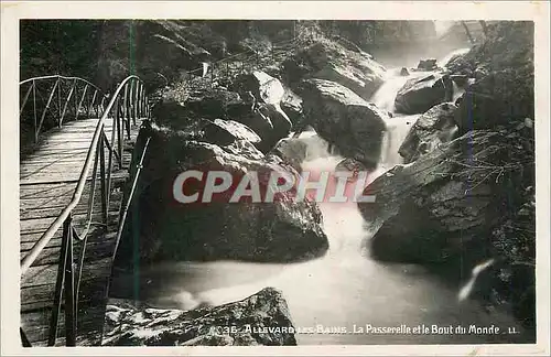 Cartes postales moderne Allevard les Bains La Passerelle et le Bout du Monde