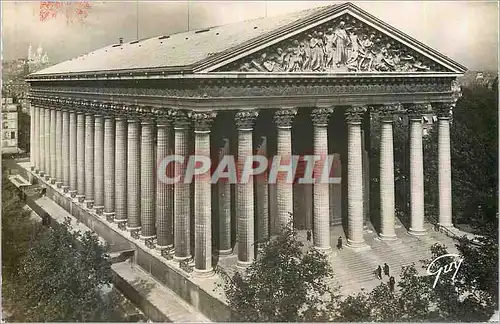 Moderne Karte Paris et ses Merveilles Eglise de la Madeleine (1806) Au fond a Gauche la Basilique du Sacre Coe