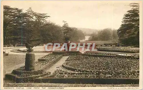 Ansichtskarte AK Warwick Castle View from the Conservatory