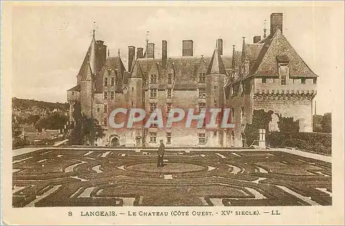 Ansichtskarte AK Langeais Le Chateau (Cote Ouest XVe Siecle)