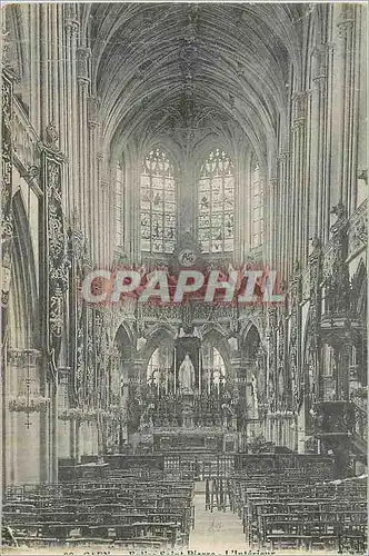 Cartes postales Caen Interieur de l'Eglise