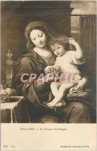 Cartes postales Musee du Louvre Paris Mignard La Vierge a la Crappe