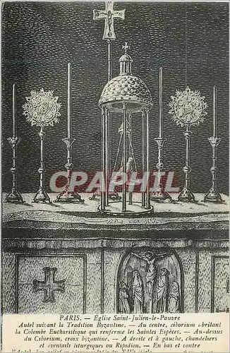 Cartes postales Paris Eglise Saint Julien Le Pauvre