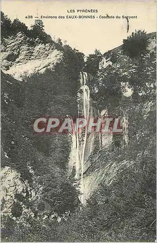 Cartes postales Environs des Eaux Bonnes Les Pyrenees Cascade du Serpent