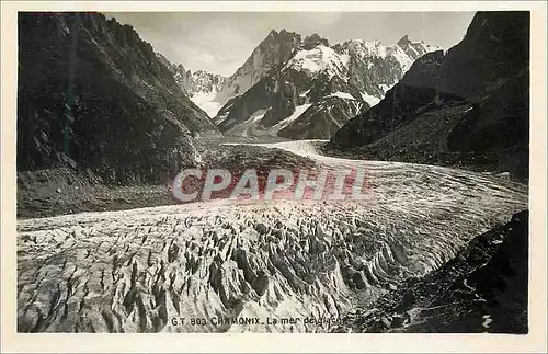 Cartes postales moderne Chamonix La Mer de Glace