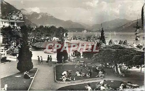 Cartes postales moderne Animation des Ombres et Lumieres a la plage d'Annecy