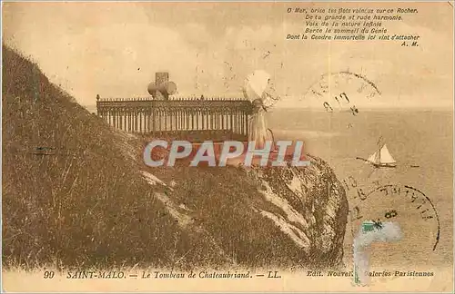 Ansichtskarte AK Saint Malo Le Tombeau de Chateaubriand