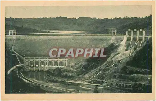 Ansichtskarte AK Eguzon (Indre) L'Usine Le Barrage et le Lac