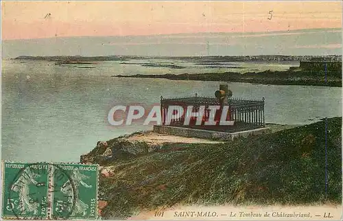 Cartes postales Saint Malo Le Tombeau de Chateaubriand