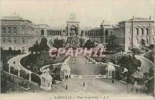 Cartes postales Marseille Place Longchamp