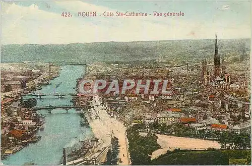 Cartes postales Rouen Cote Ste Catherine Vue Generale