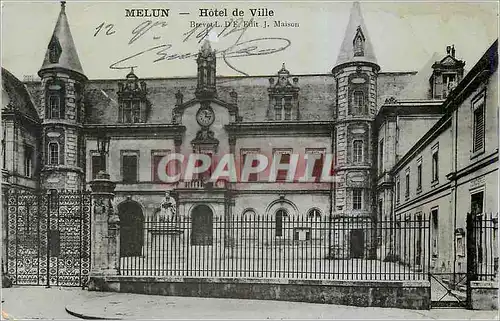 Cartes postales Melun Hotel de Ville