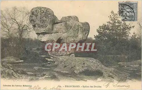 Cartes postales Franchard Sphinx des Druides