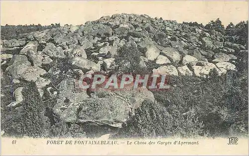 Ansichtskarte AK Foret de Fontainebleau Le Chaos des Gorges d'Apremont